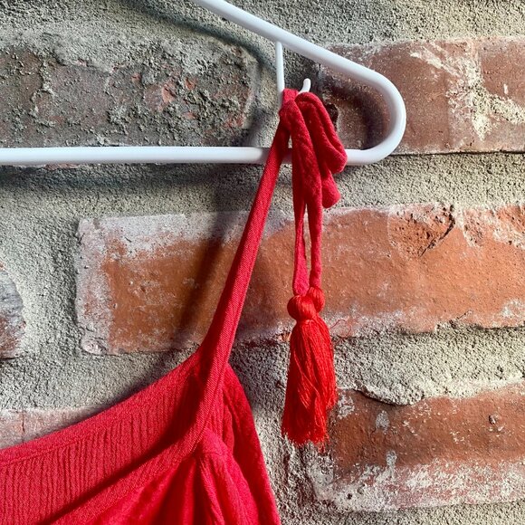 Xhilaration Women's Red Cold-Shoulder Top, size XL - Picture 4 of 8